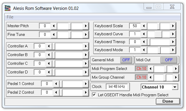 QS Edit Pro Global Settings dialogue box, recommended settings